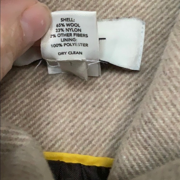 {Loft} beige bell sleeve wool coat size 2 EUC! - Picture 7 of 7